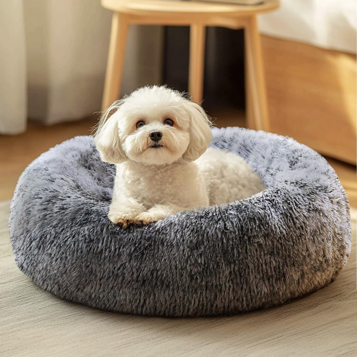 JOLLYVOGUE Pet Bed Mat in 20", Smoke Black