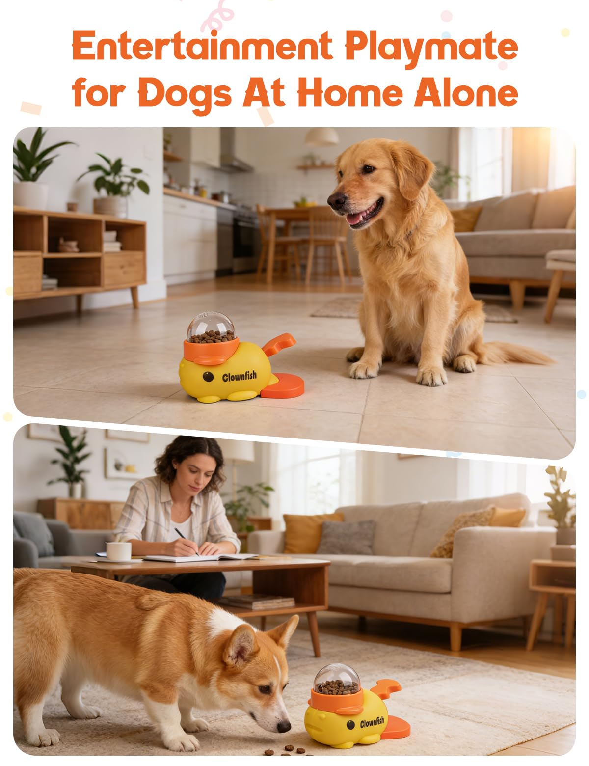 Generic Pet Feeder in yellow