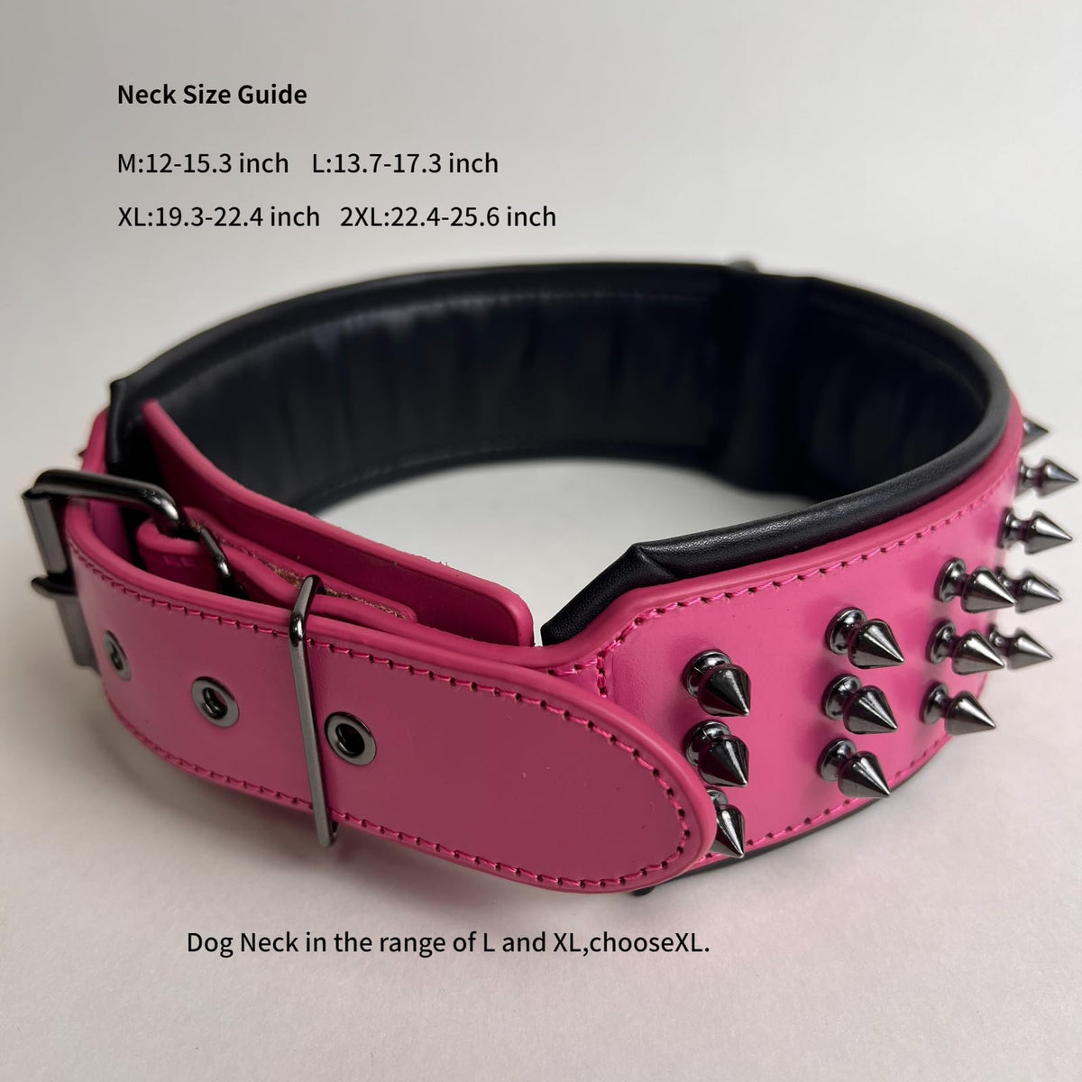 Molteriqo Animal Collar in M-neck 33-41cm, Pink