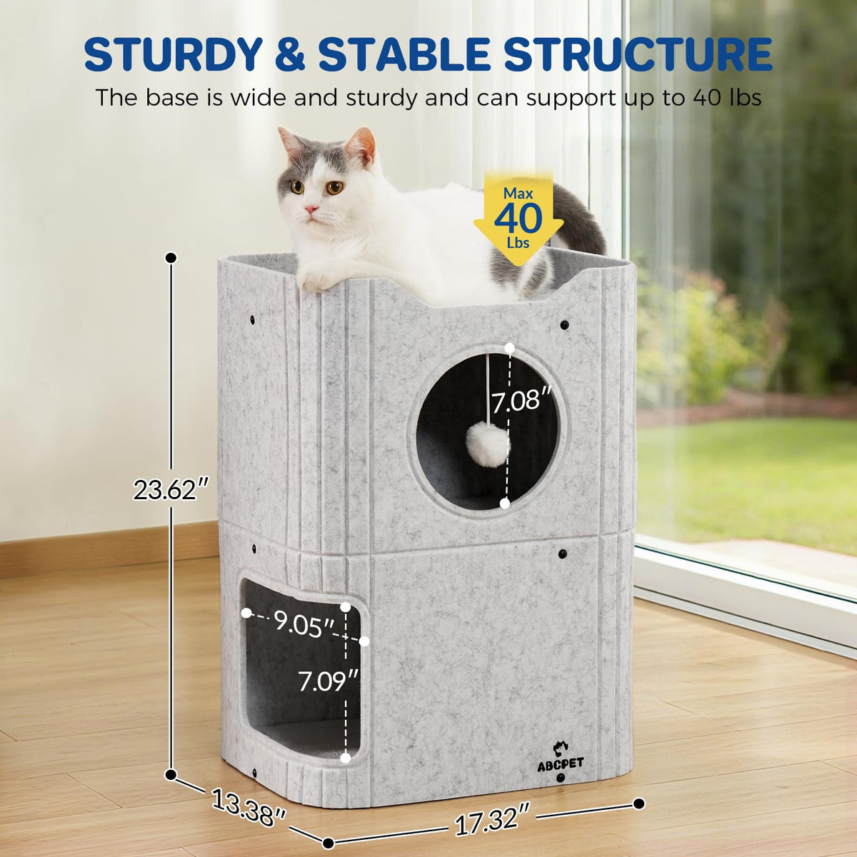 ABCPET Animal Shelter in Light Gray