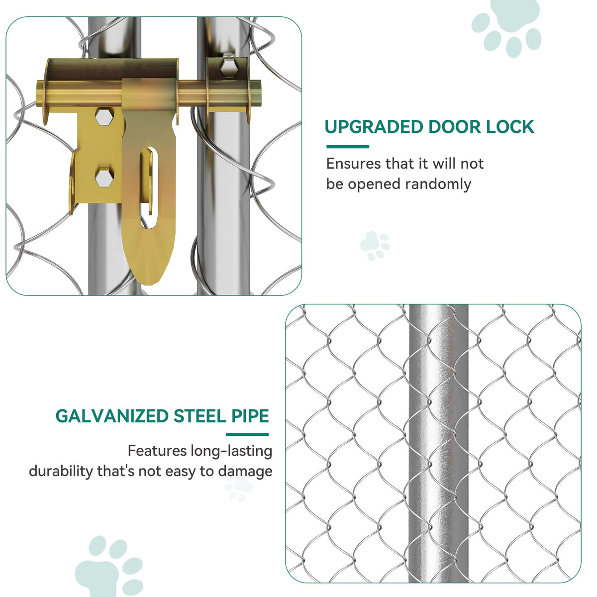 DWVO Animal Cage in 10' x 10', Silver