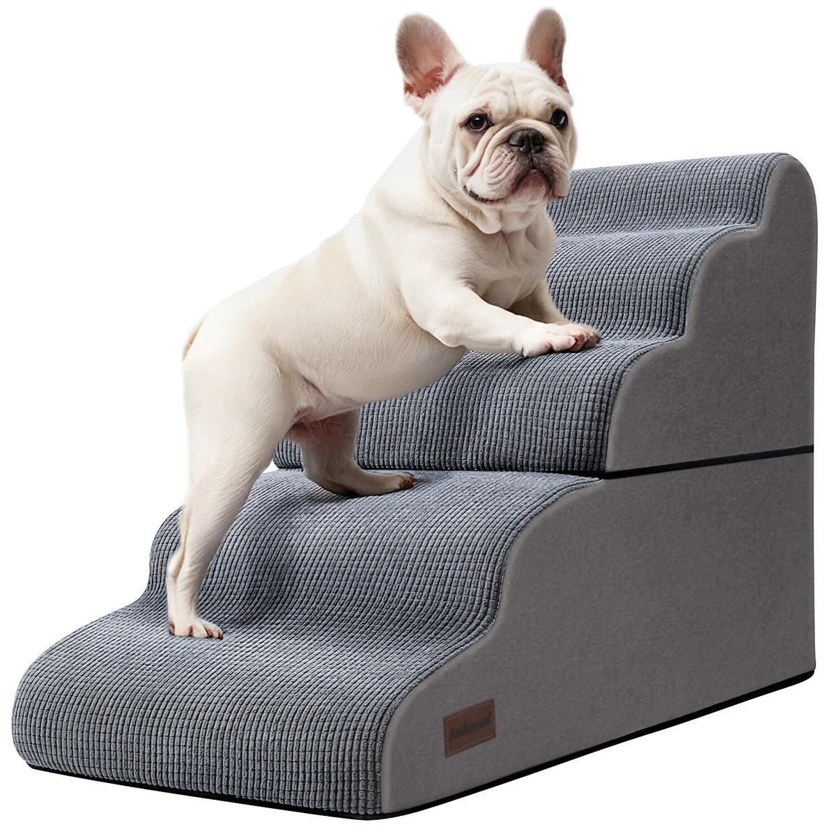 aodisman Animal Stair in Split Design 5-Step 22.8"H, Grey