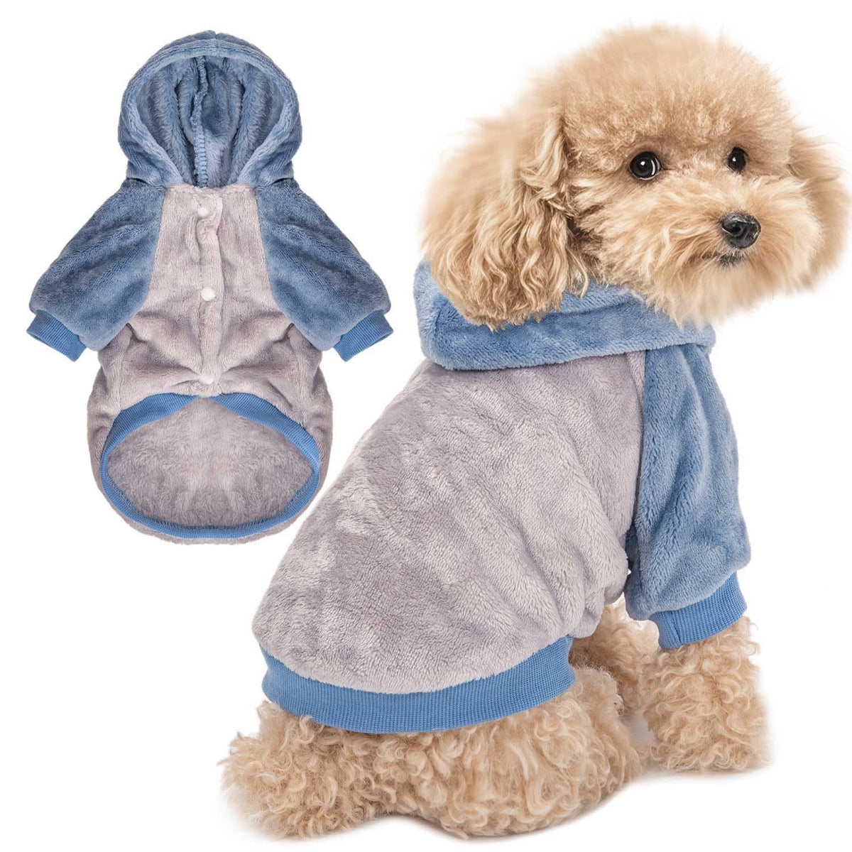 FABRICASTLE Pet Apparel in XX-Small, Lightgrey-Blue