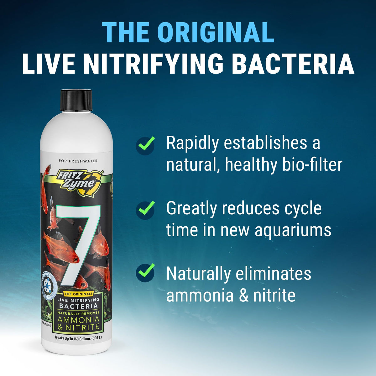 Fritz Aquatics Aquarium Pond Water Treatment in 16 oz, Black