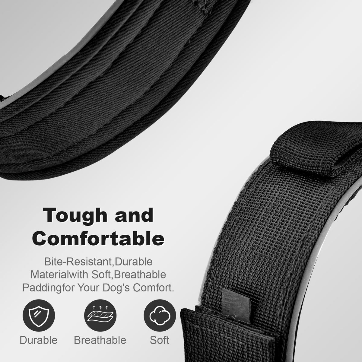 YaoTya Animal Collar in M(15"-18.5"), Black