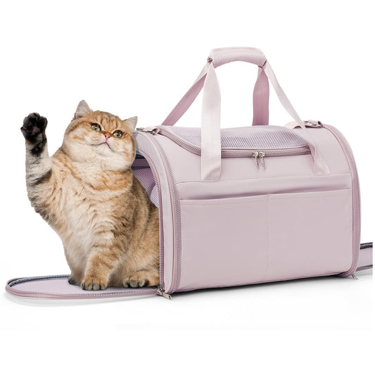 WEPLAN Animal Carrier in 18.1"L x 11.8"W x 12.9"H, Pink