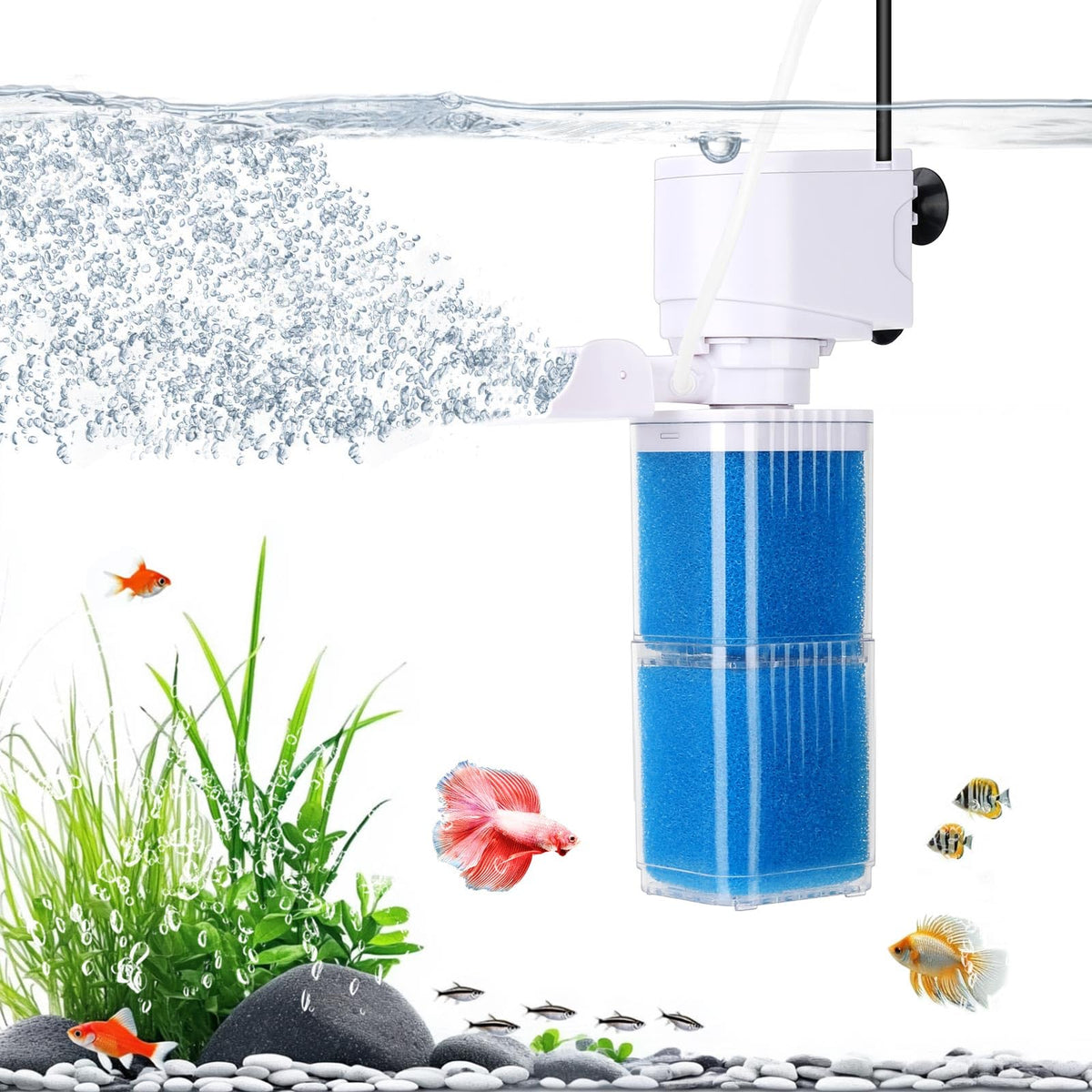 fishkeeper Pet Supplies in 6W (for 20-40Gal), Blue