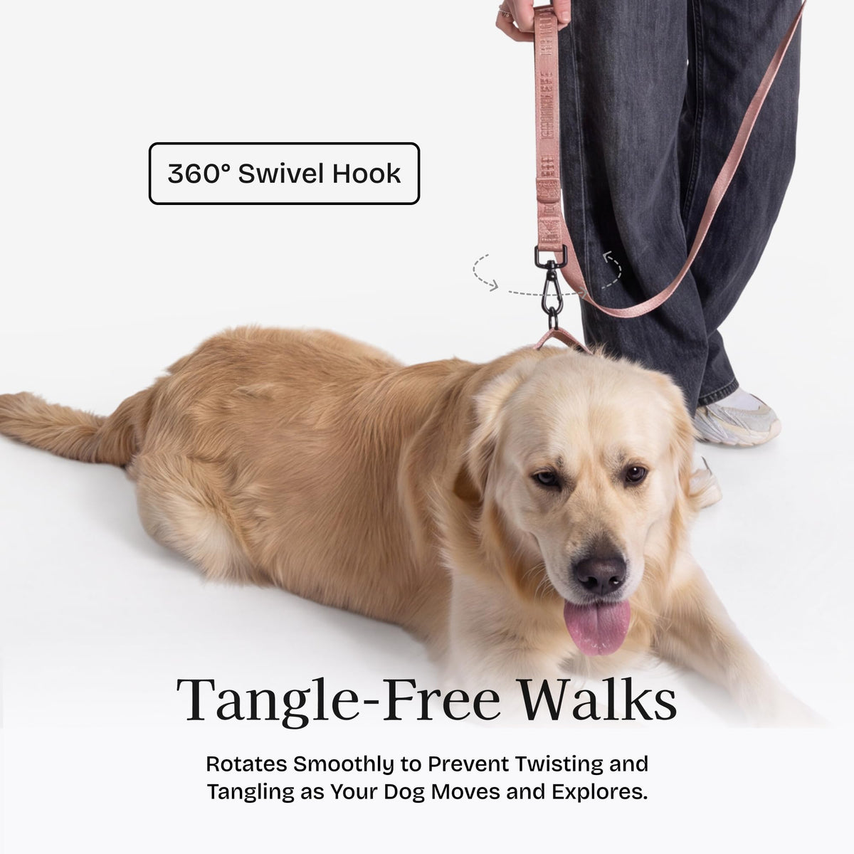 Fei and Eve Leash in 4FT, Blush
