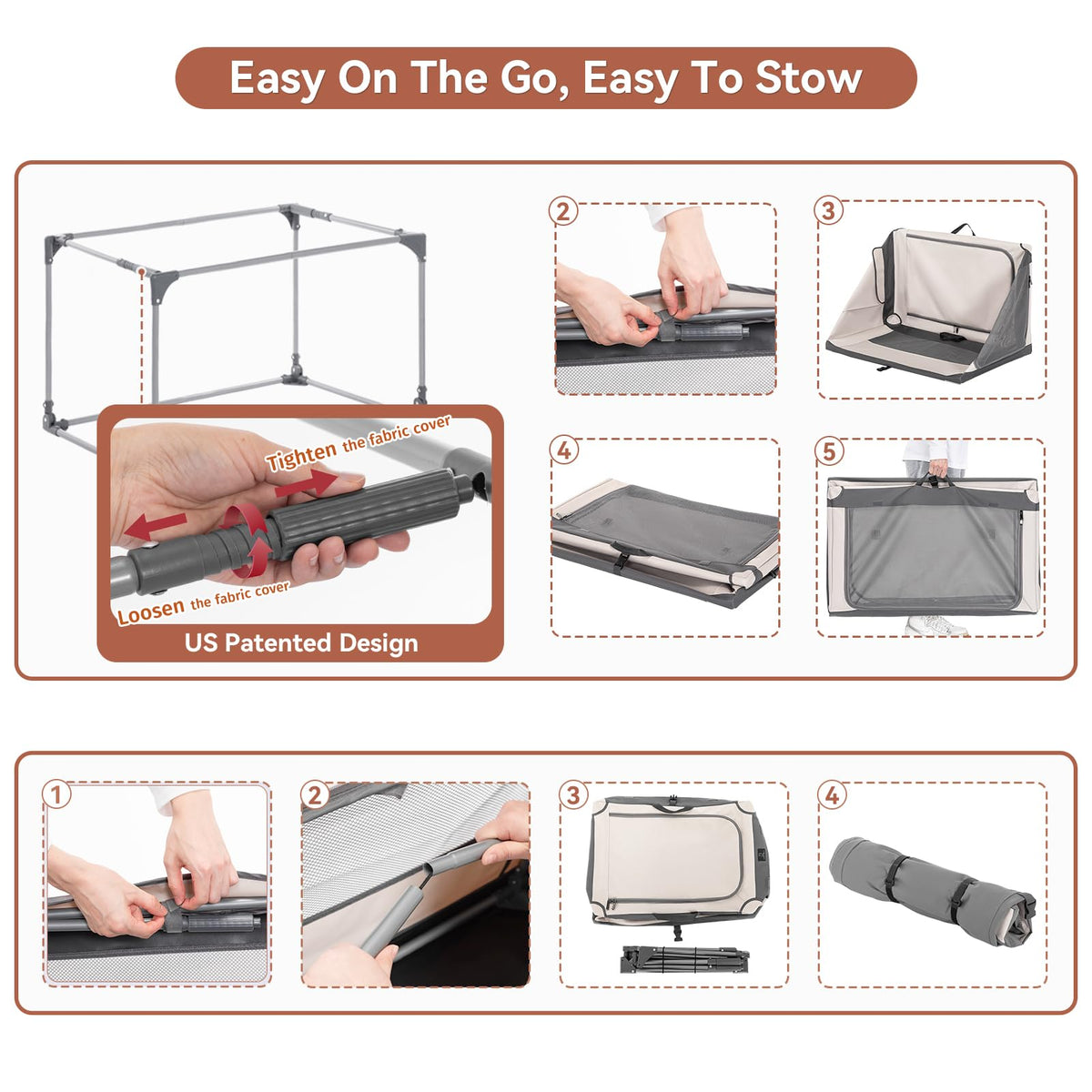 A 4 Pet Animal Cage in 30.0"L x 20.0"W x 19.0"H, Grey
