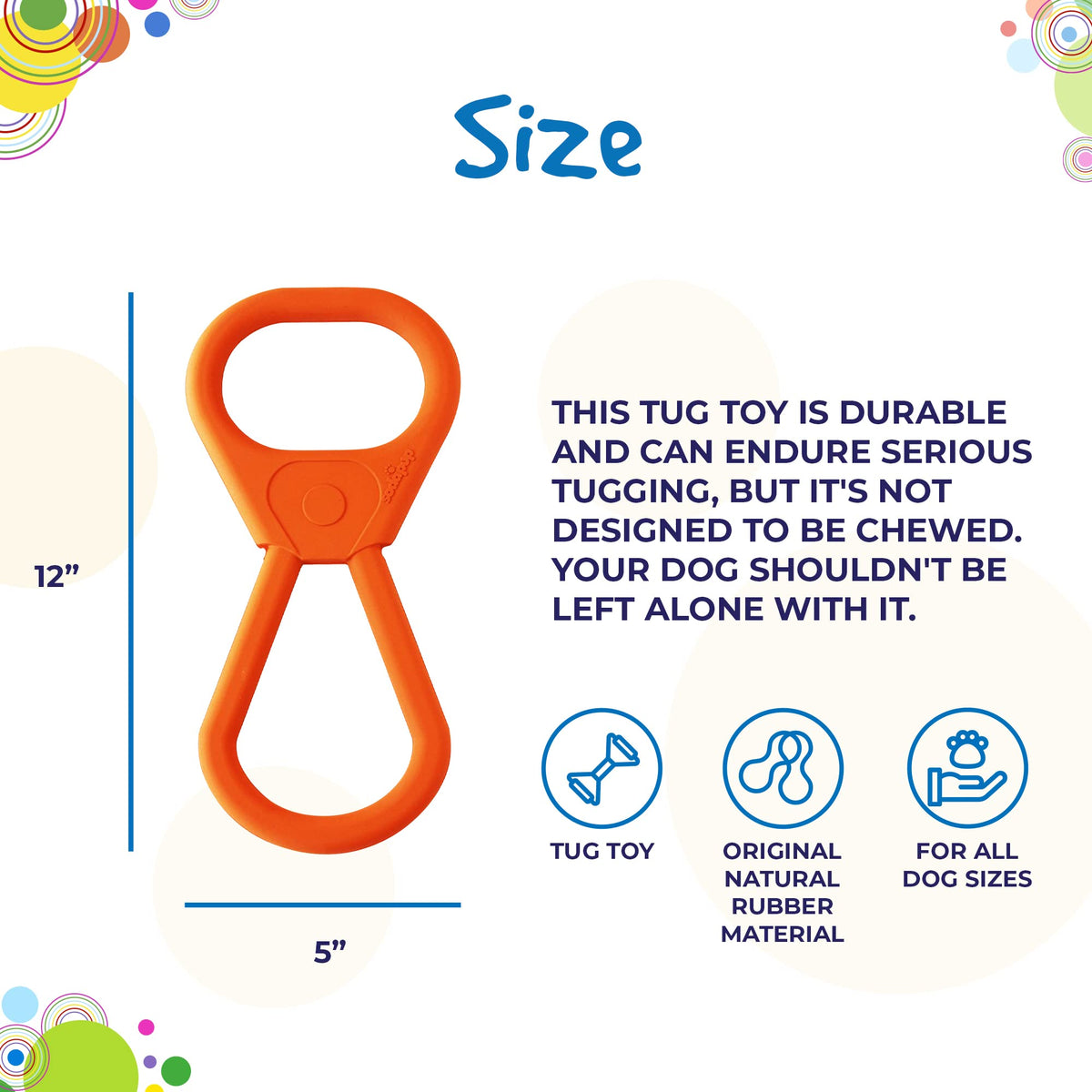 SodaPup Pet Toy in Medium, Pop Top Orange