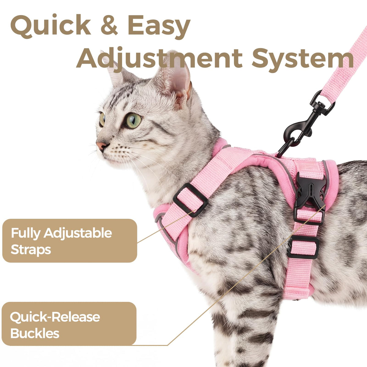 pangdi Animal Harness in Small, Pink