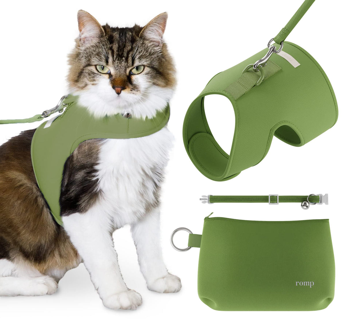 ROMP Animal Harness in Small, Matcha Green
