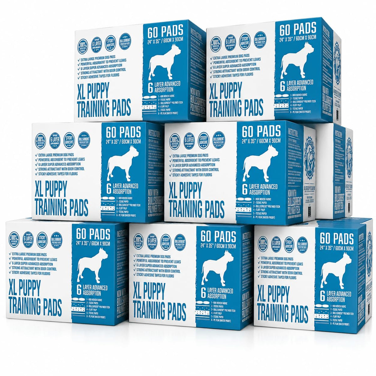 Bulldogology Pet Solutions Disposable Incontinence Surface Protector in 480-Count (24x35), White
