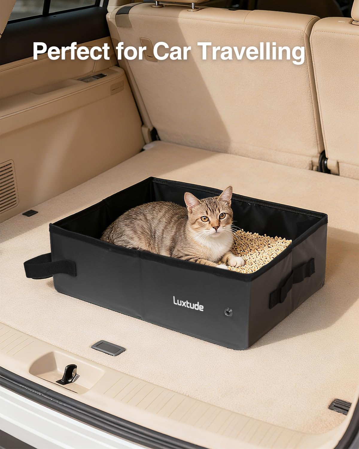 Luxtude Litter Box in Medium, Black