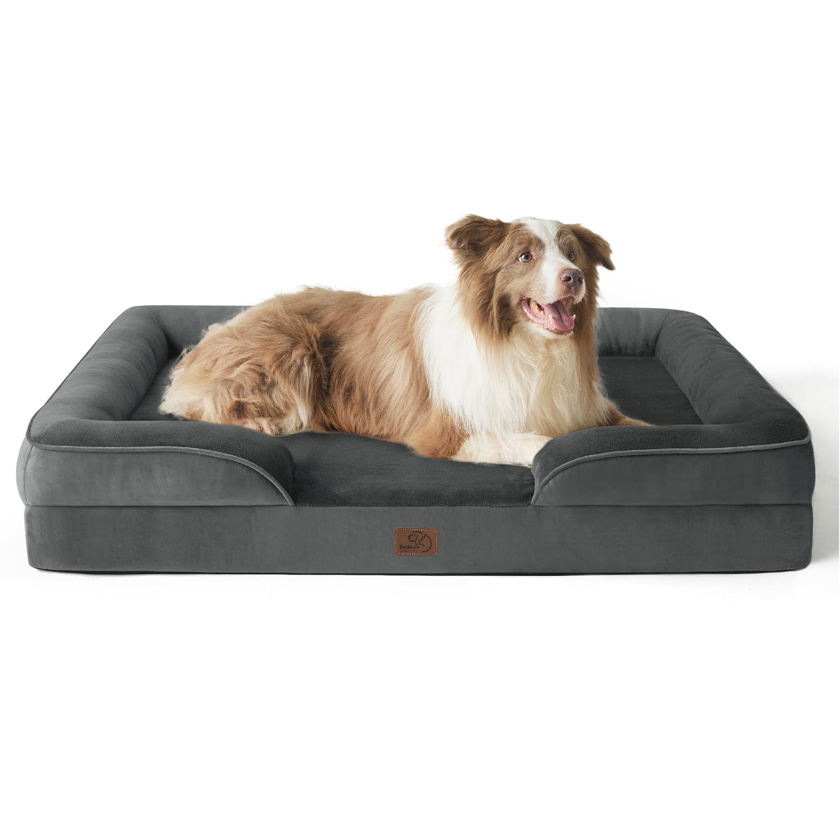 Bedsure Pet Bed Mat in 38"l X 28"w X 6.5"th, Dark Grey