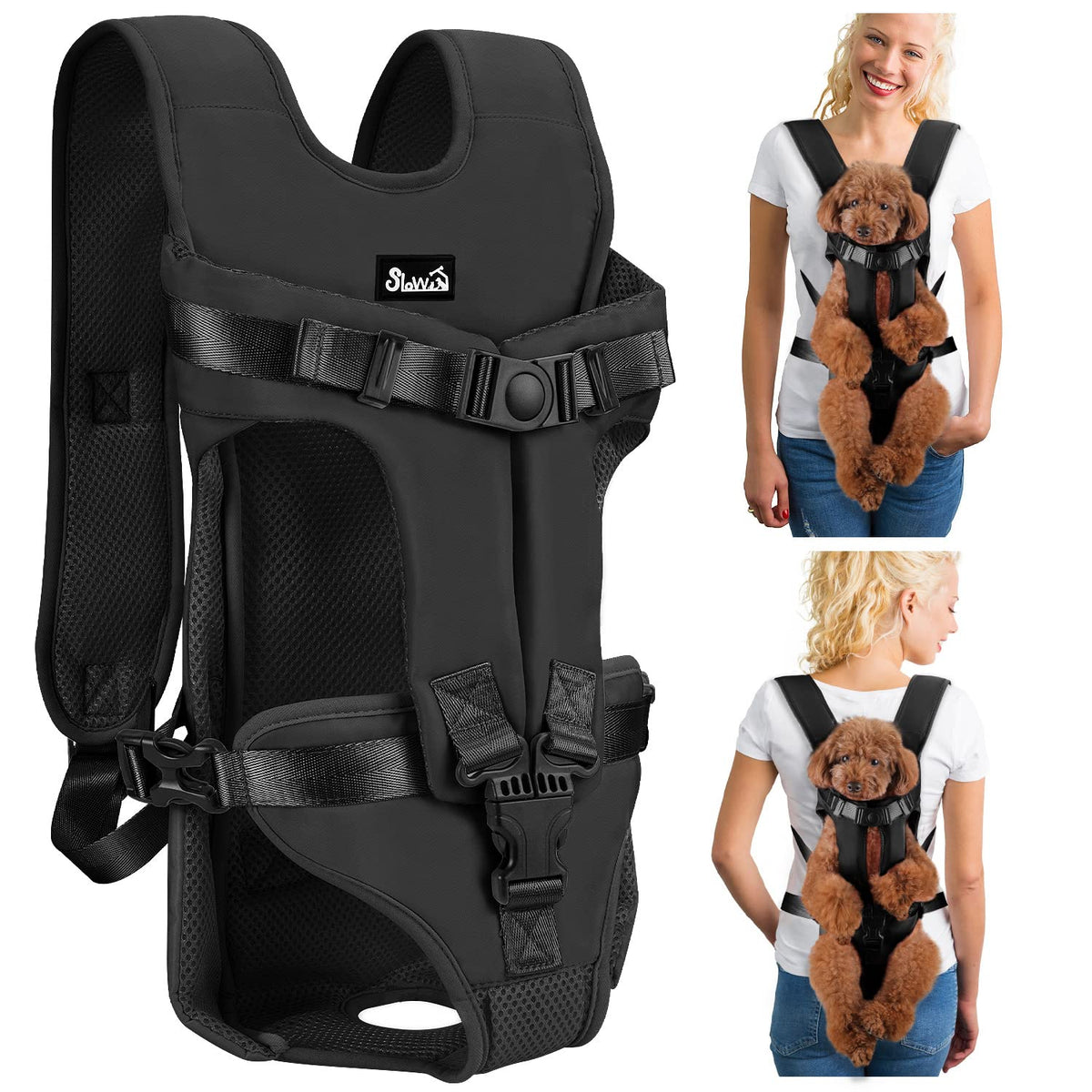 Lukovee Animal Carrier in Small, Black