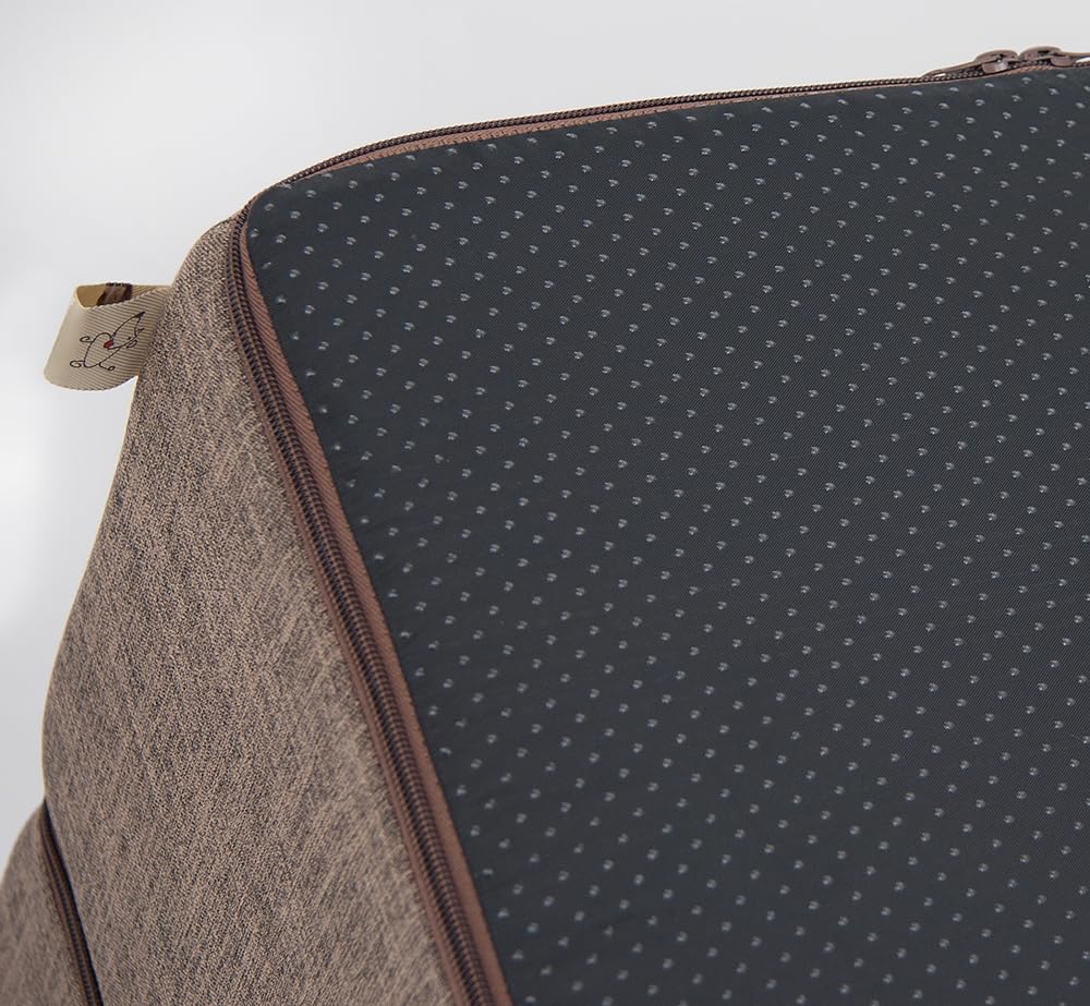 Best Pet Supplies Animal Stair in H: 22 Inches (Foldable), Brown Linen