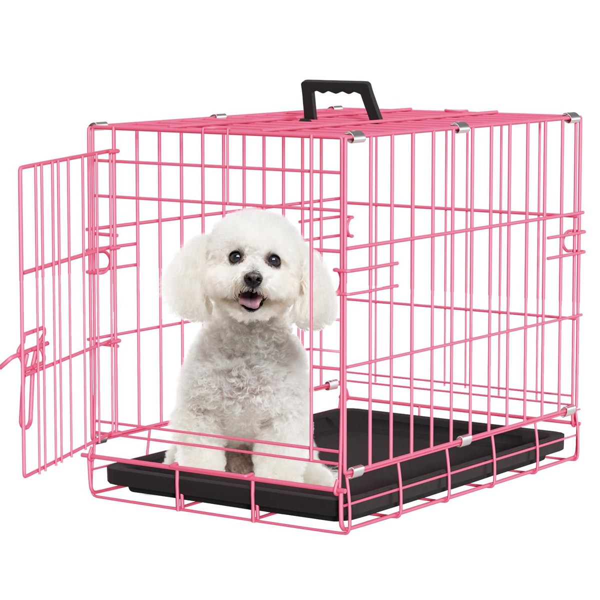 FDW Animal Cage in 18.0"L x 12.0"W x 14.0"H, Pink