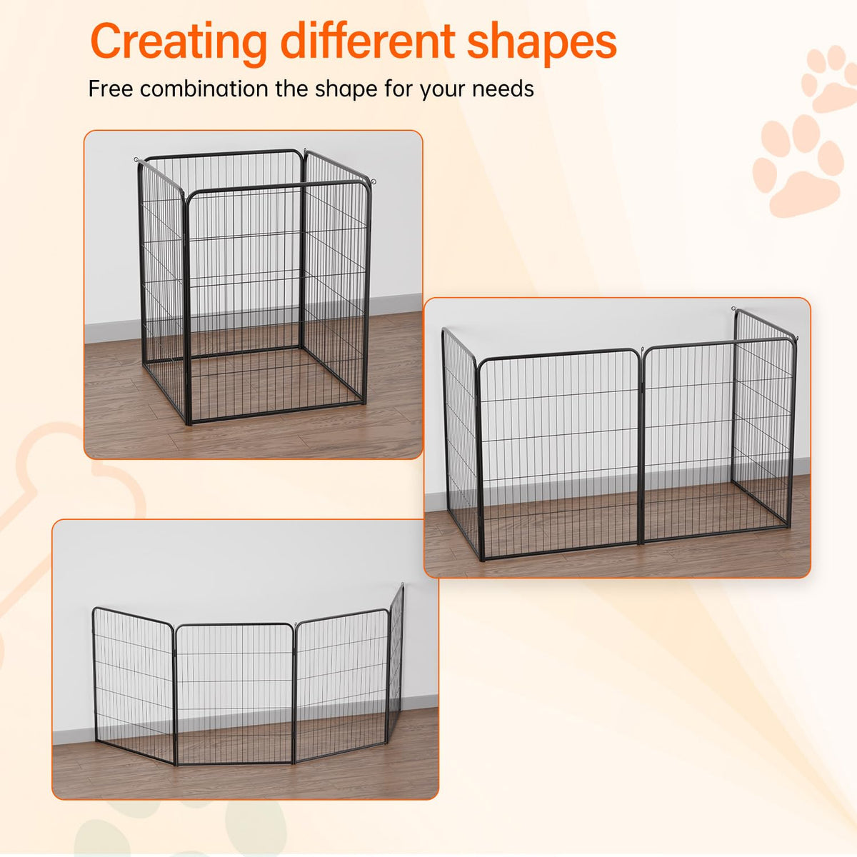 FDW Pet Playpen in Black