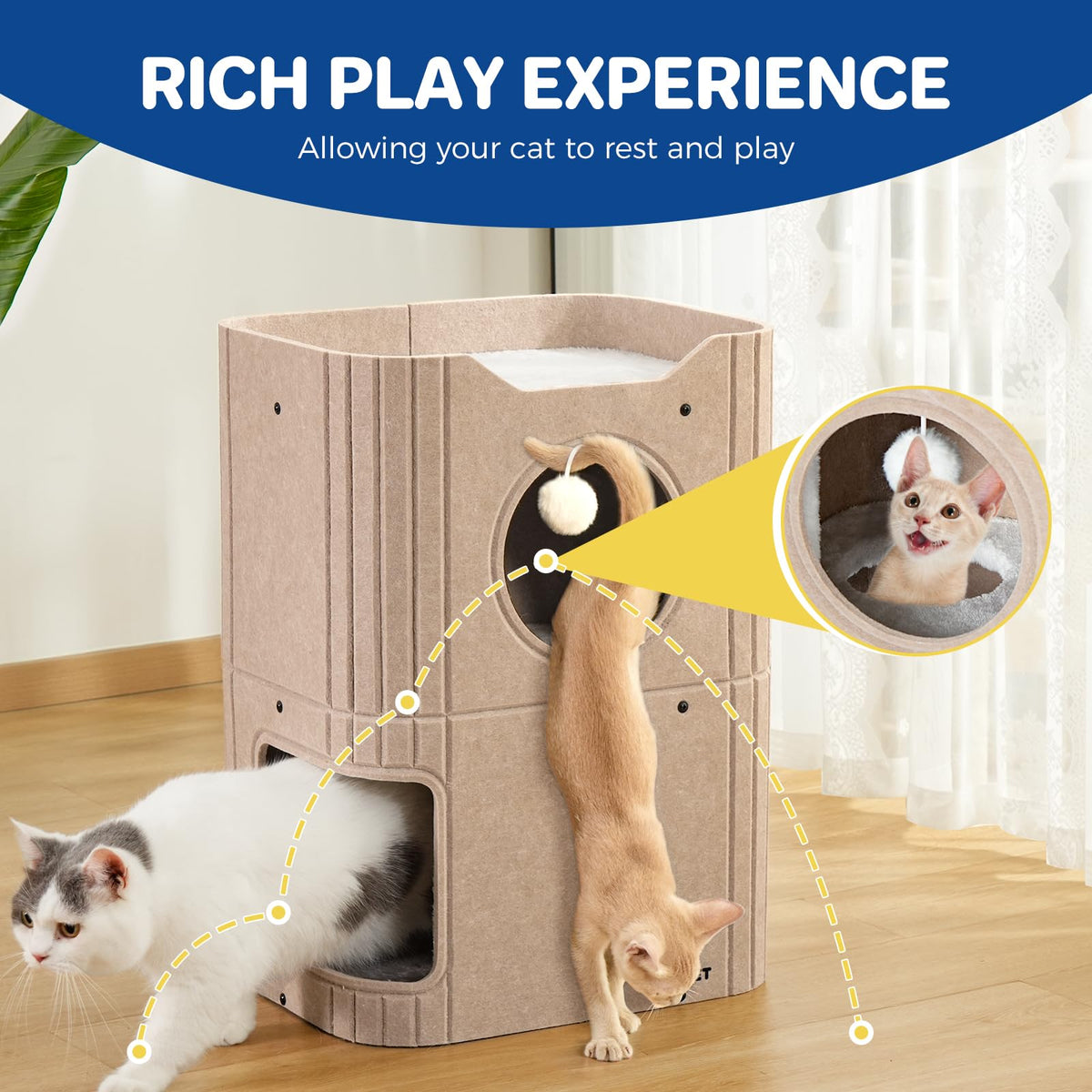ABCPET Animal Shelter in Beige