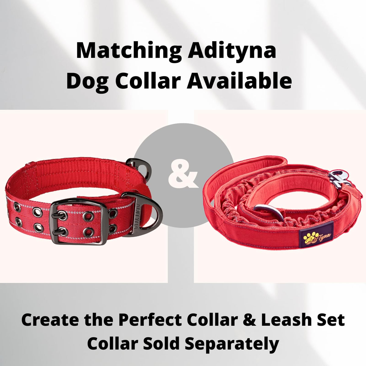 ADITYNA Leash in 6ft-7.5ft, Red
