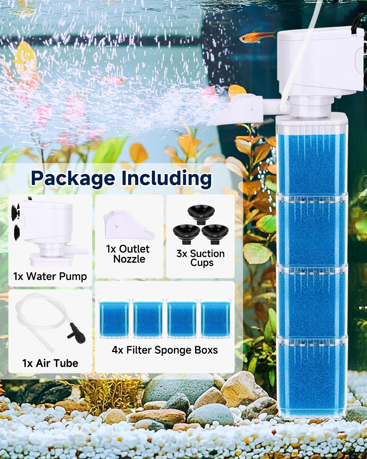 fishkeeper Pet Supplies in 13W (for 70-100Gal), Blue