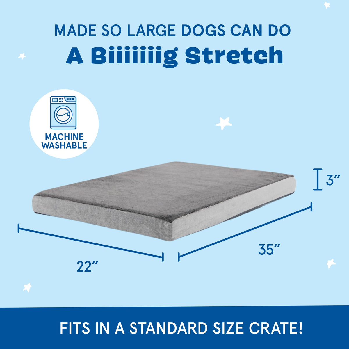BarkBox Pet Bed Mat in Large, Grey