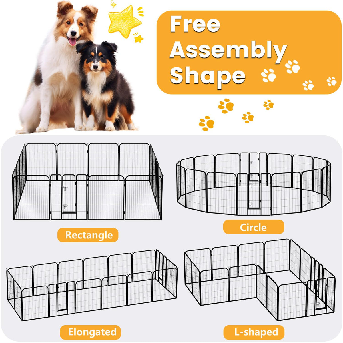 FDW Pet Playpen in Black