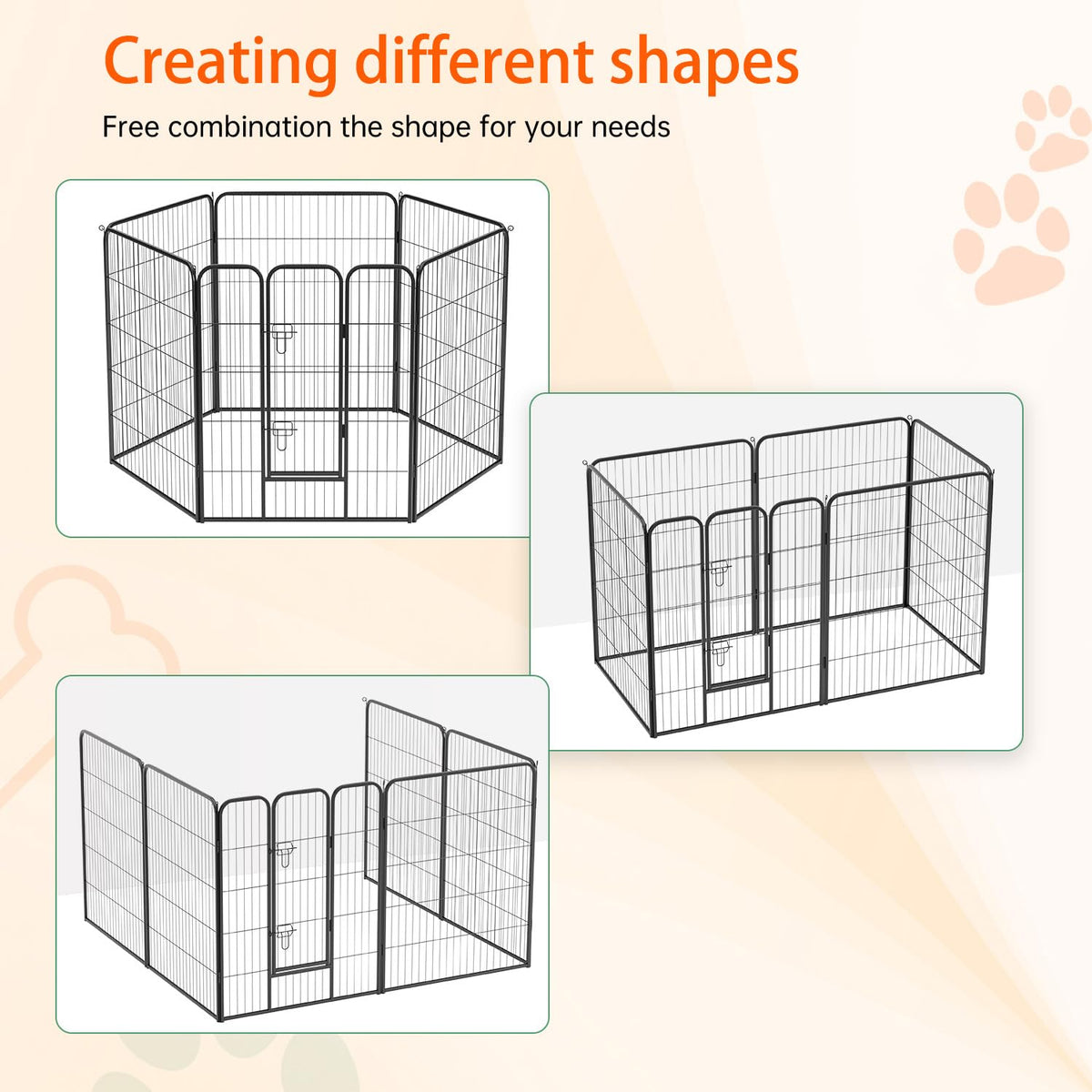 FDW Pet Playpen in Black