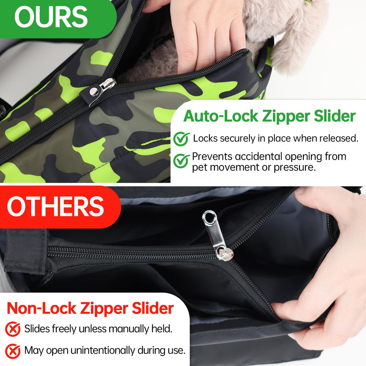 DELTAMANN Animal Carrier in 23.0"L x 6.0"W x 12.6"H, Camouflage Green
