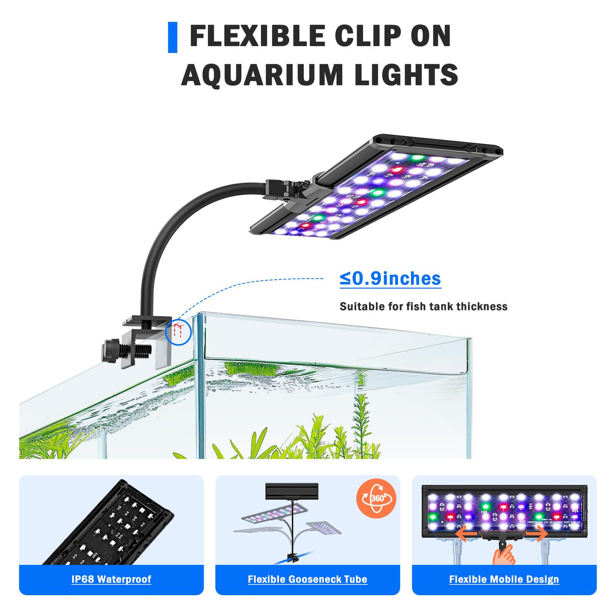 AQQA Electric Light in 11W, Black
