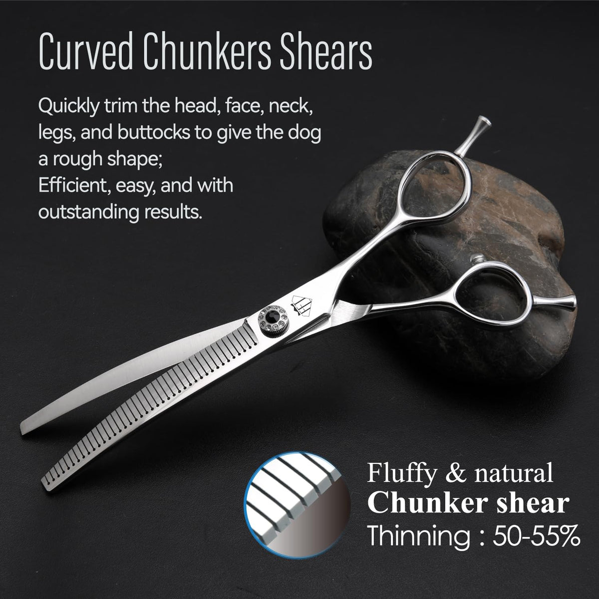 FENICE TOTEM Scissors in 7.0 inch, Curved Blender