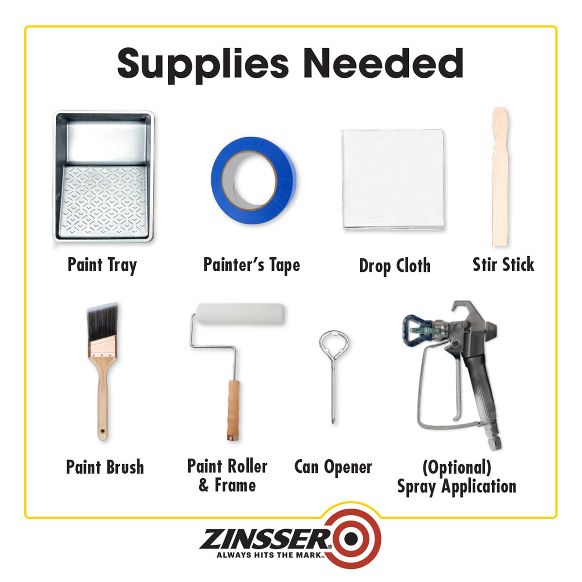 Zinsser Paint in 128 Fl Oz (Pack of 1), White