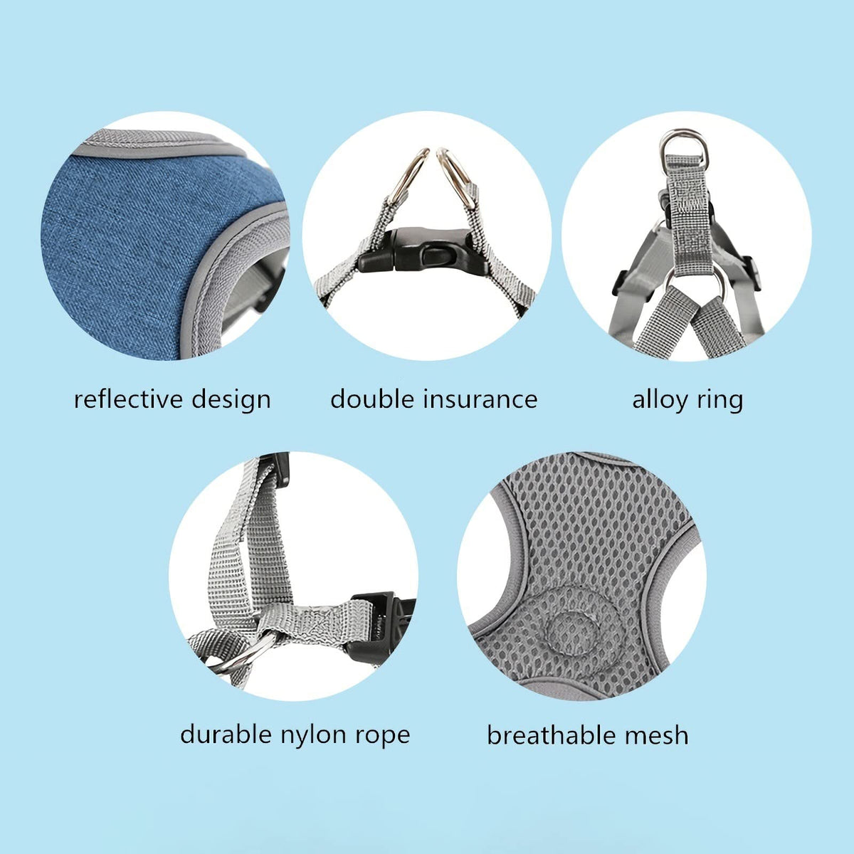 SAEGYPET Animal Harness in XS, Blue