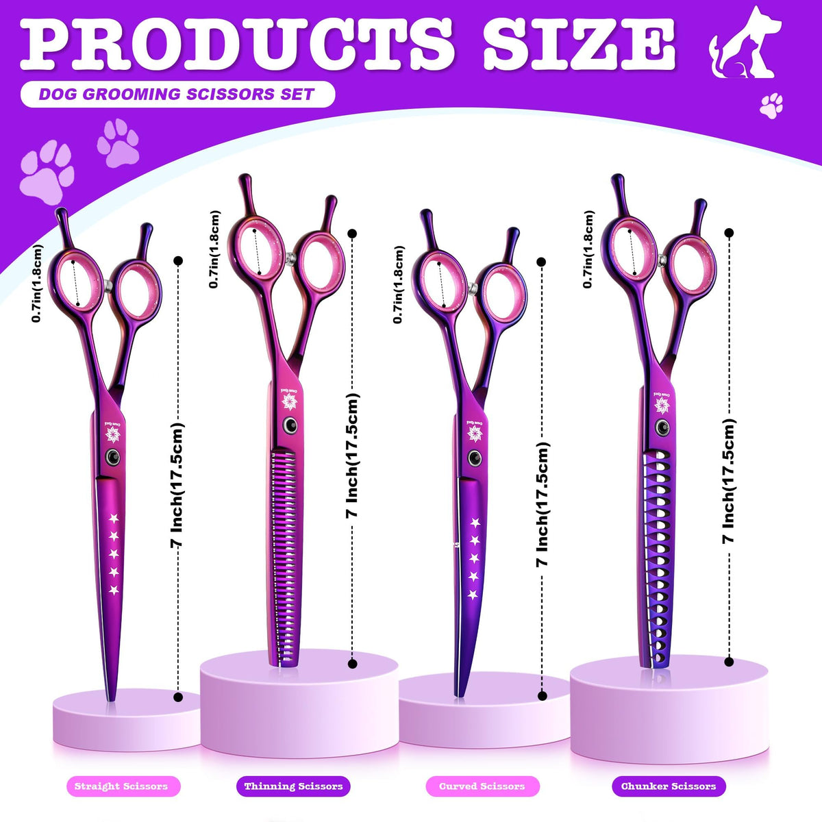 Dream Reach Scissors in 7 Inch, Purple