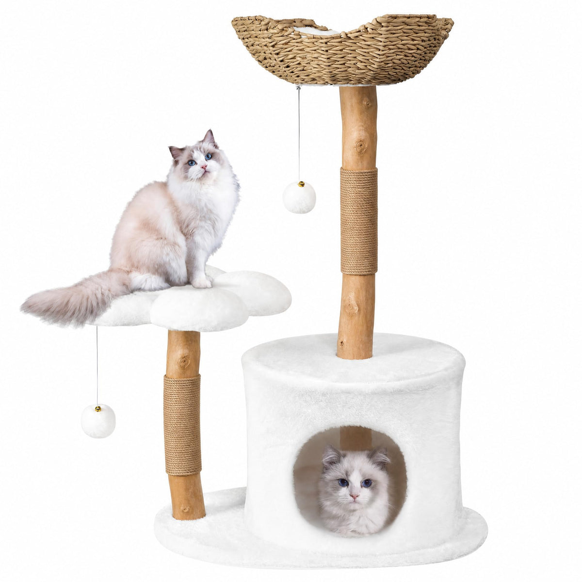 Easyego Pet Activity Structure in 36.6'', White