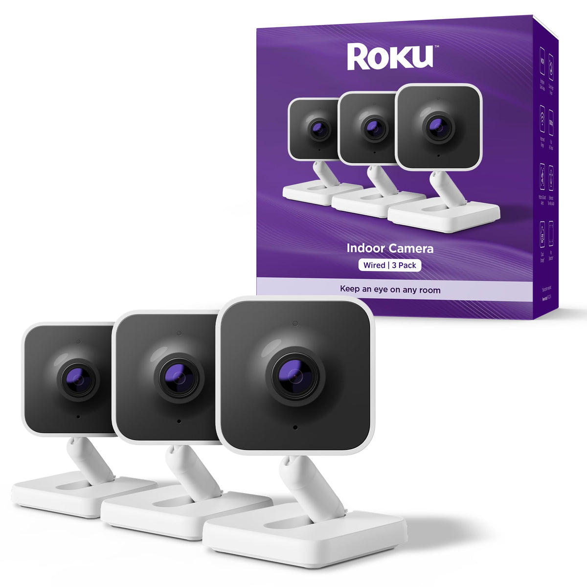 Roku Security Camera in 3 Pack