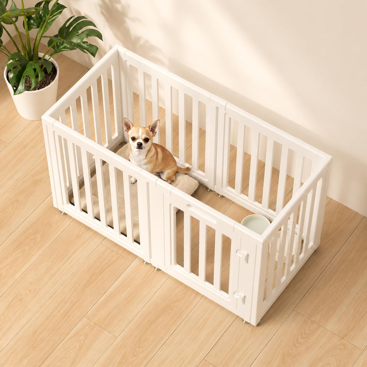everfront Pet Playpen in 24", White