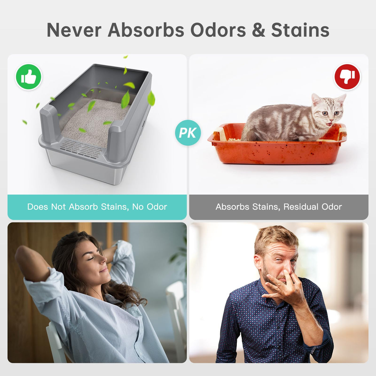 WoofiGo Litter Box in X-Large, SH-Light Gray
