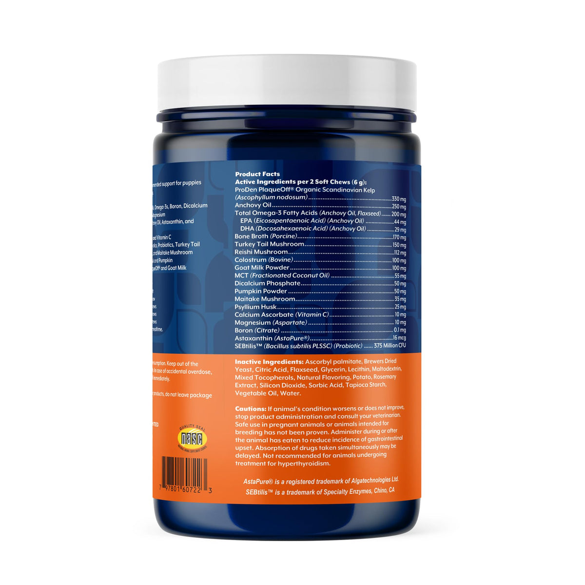 NaturVet Animal Vitamin in Puppy- 60 Soft Chews, Life Stages