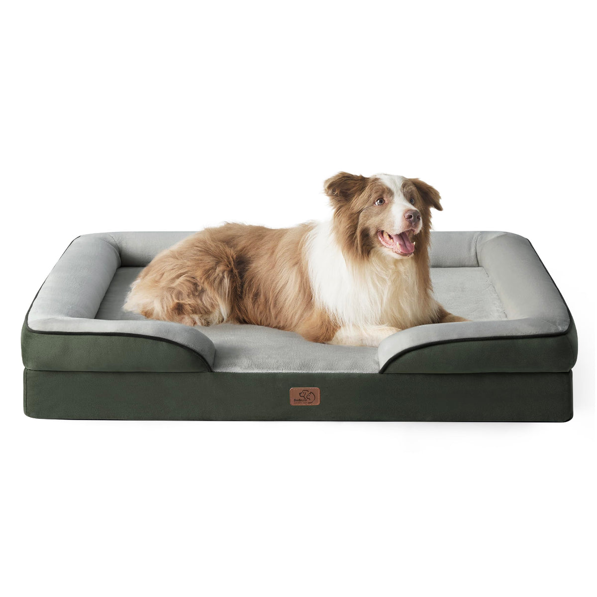 Bedsure Pet Bed Mat in 38"l X 28"w X 6.5"th, Dark Green