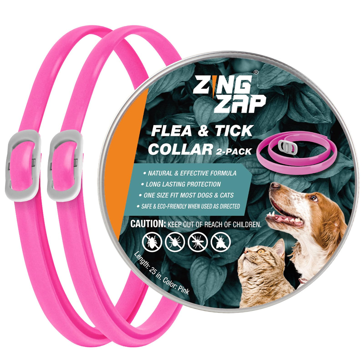 ZingZap Pet Pest Control in Pink