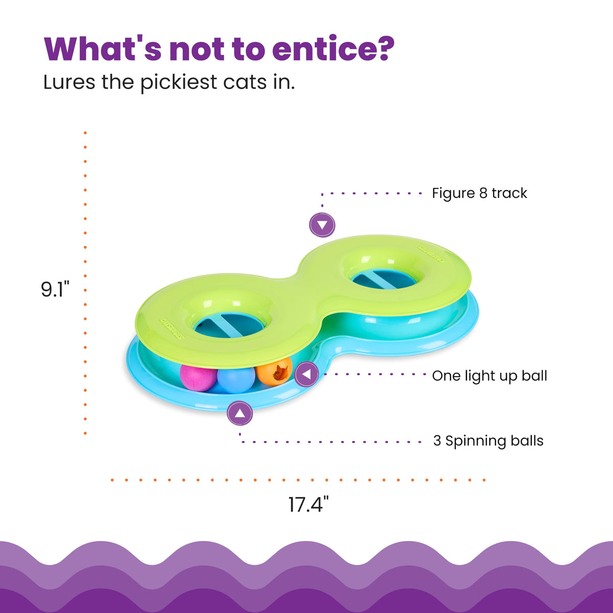 Catstages Pet Toy in One-Size, Infinity Track