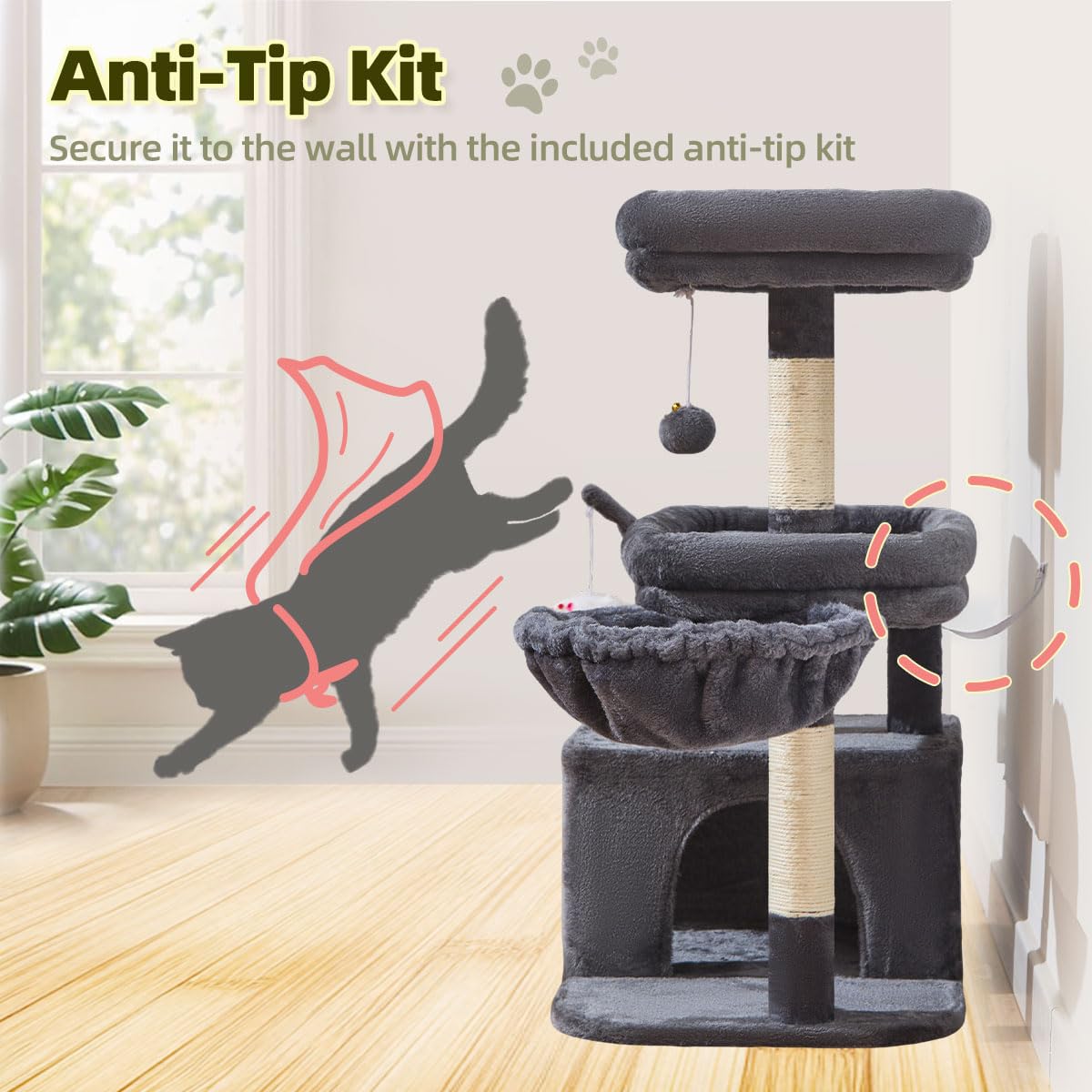 Taoqimiao Pet Activity Structure in L, Smoky Gray
