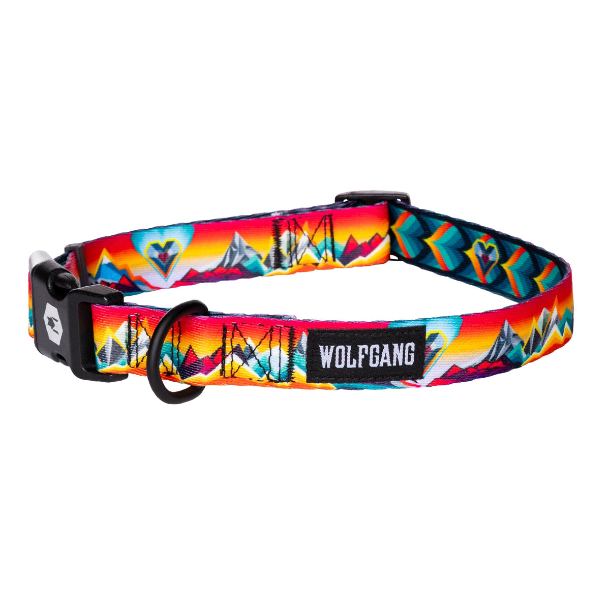 Wolfgang Man & Beast Animal Collar in Small (5/8 Inch x 8-12 Inch), MountainVibes Print