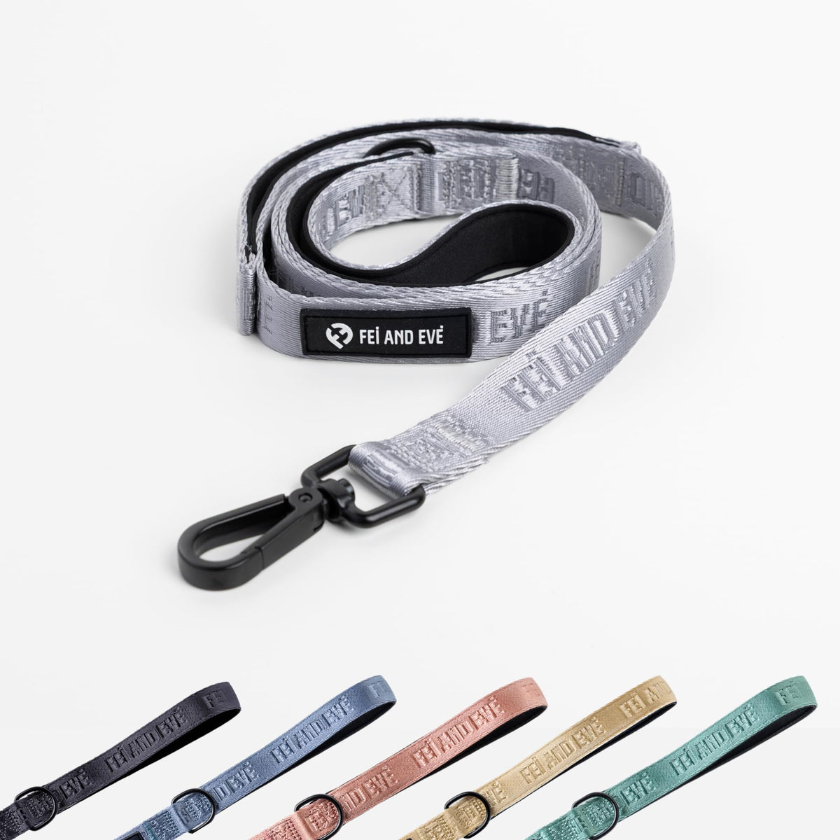 Fei and Eve Leash in 4FT, Twilight Gray