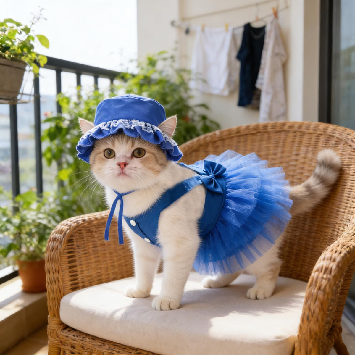 apott Pet Apparel in Small, Blue