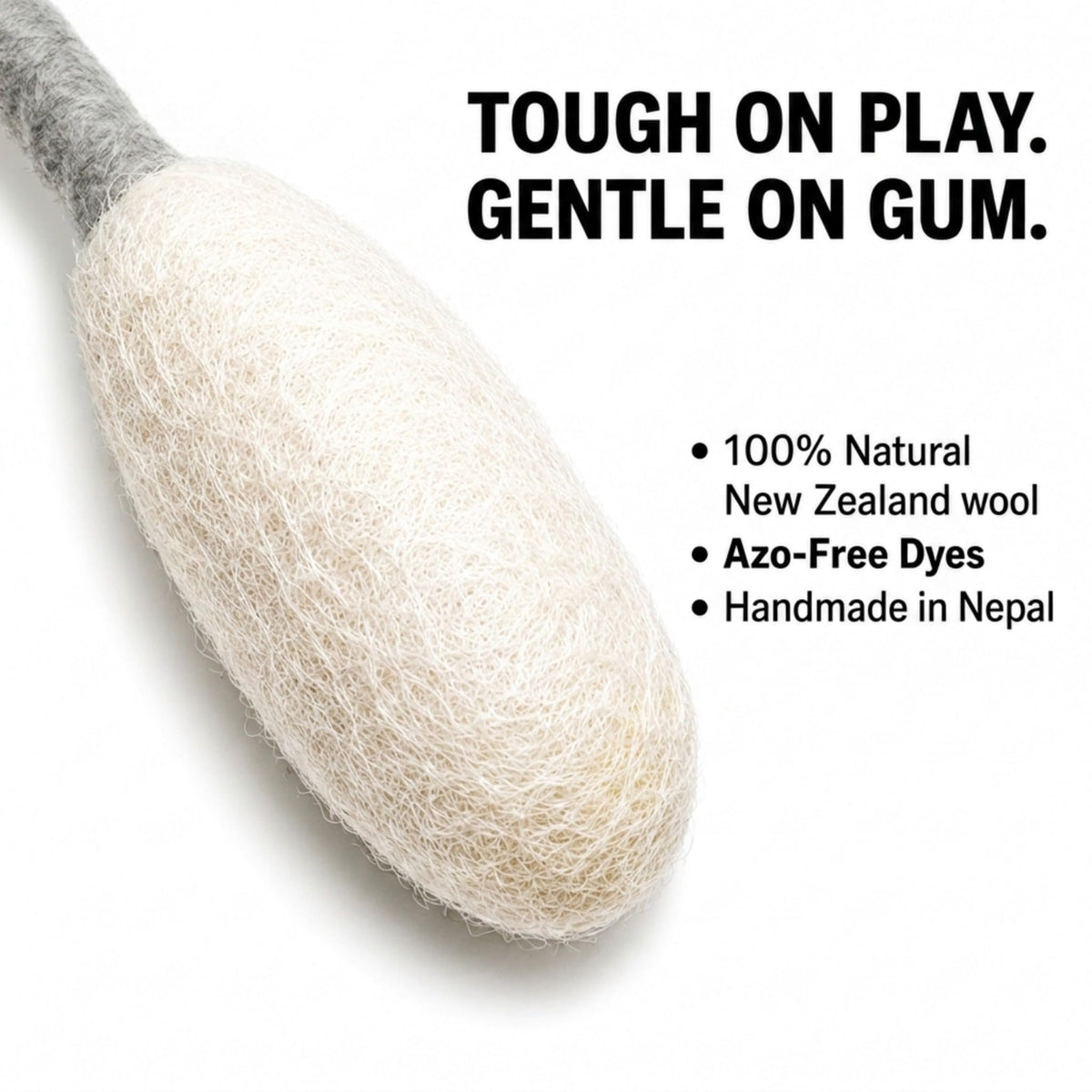 Glaciart One Pet Toy in Regular, Grey Swabs