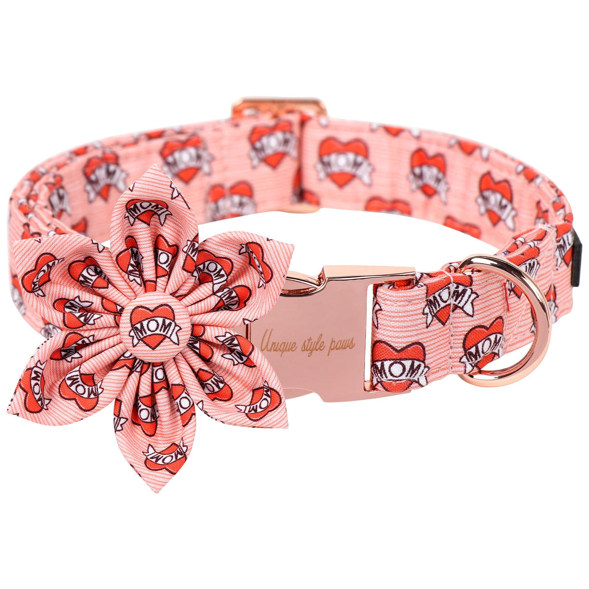 Unique style paws Animal Collar in XS, mom love-flower