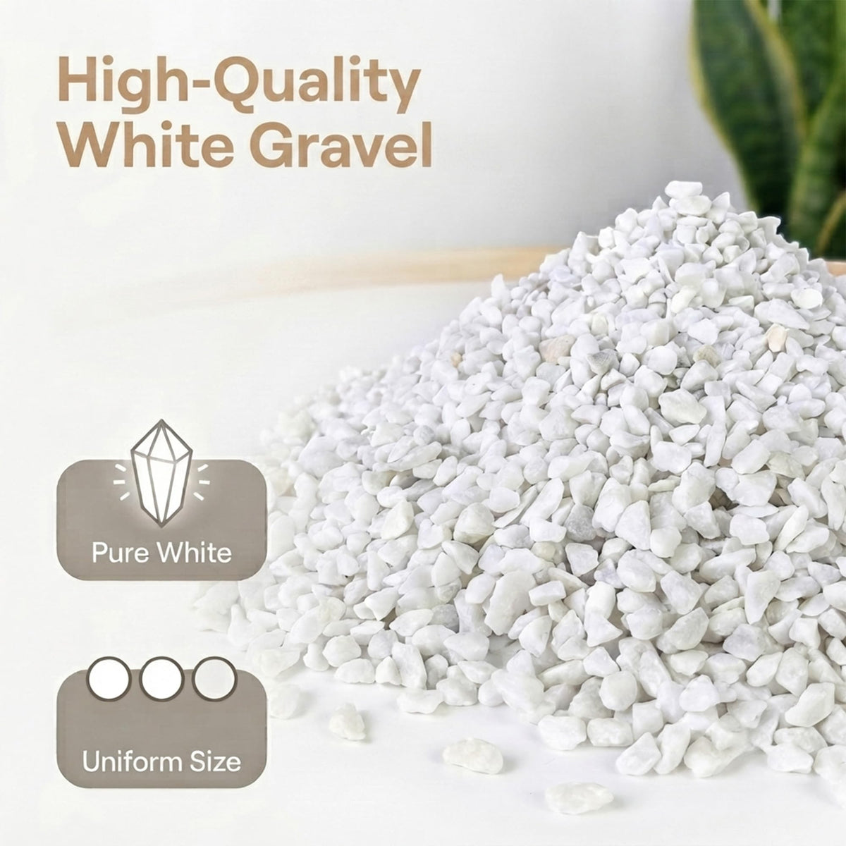 HappyFiller Outdoor Living in 6-9 mm, White/0.3 In